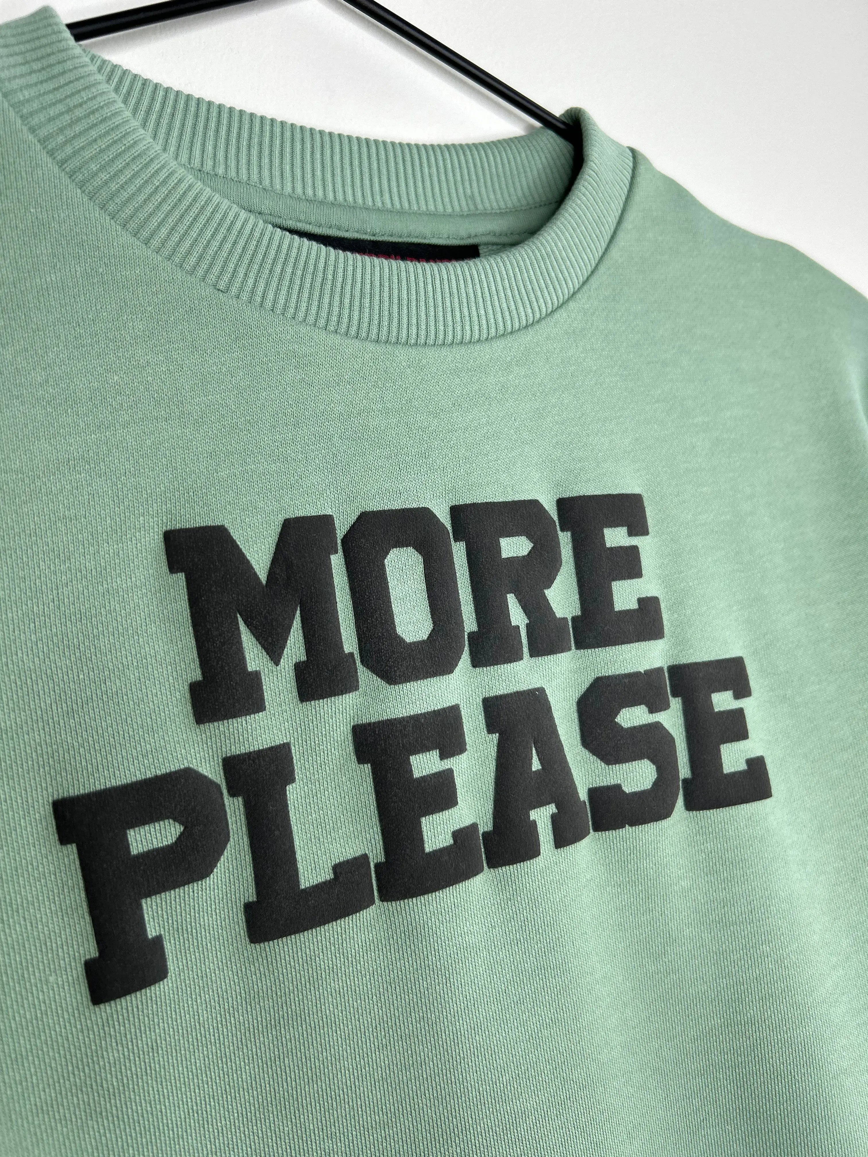 ‘MORE PLEASE’ Crewneck Strawberry Bandit