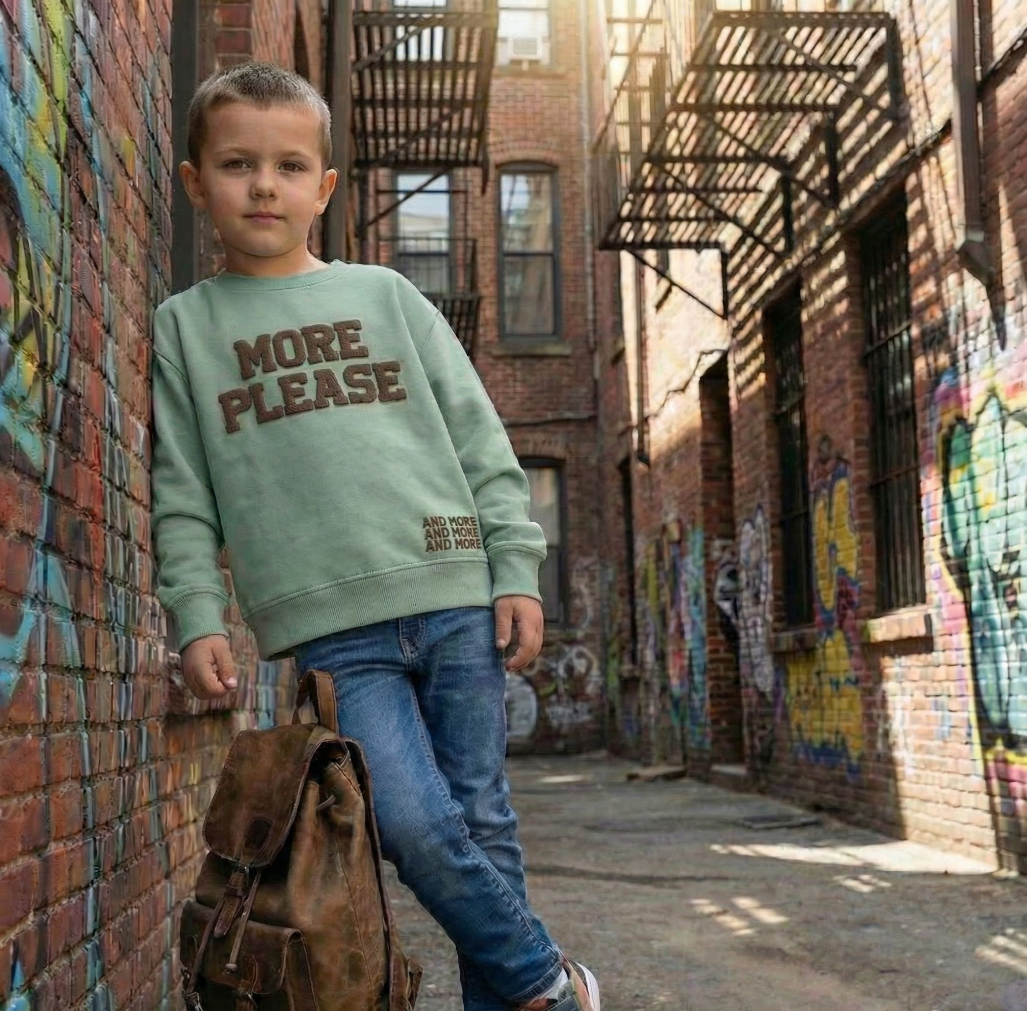 MORE PLEASE Crewneck: Green Bay