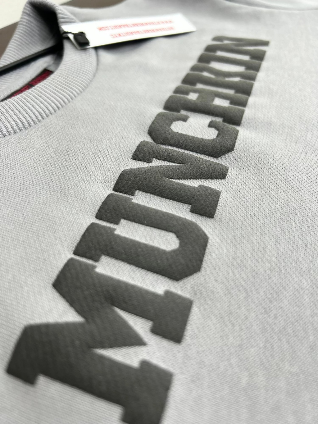 'MUNCHKIN' Crewneck with Black Puff Print 400GSM Quality Cotton by Strawberry Bandit