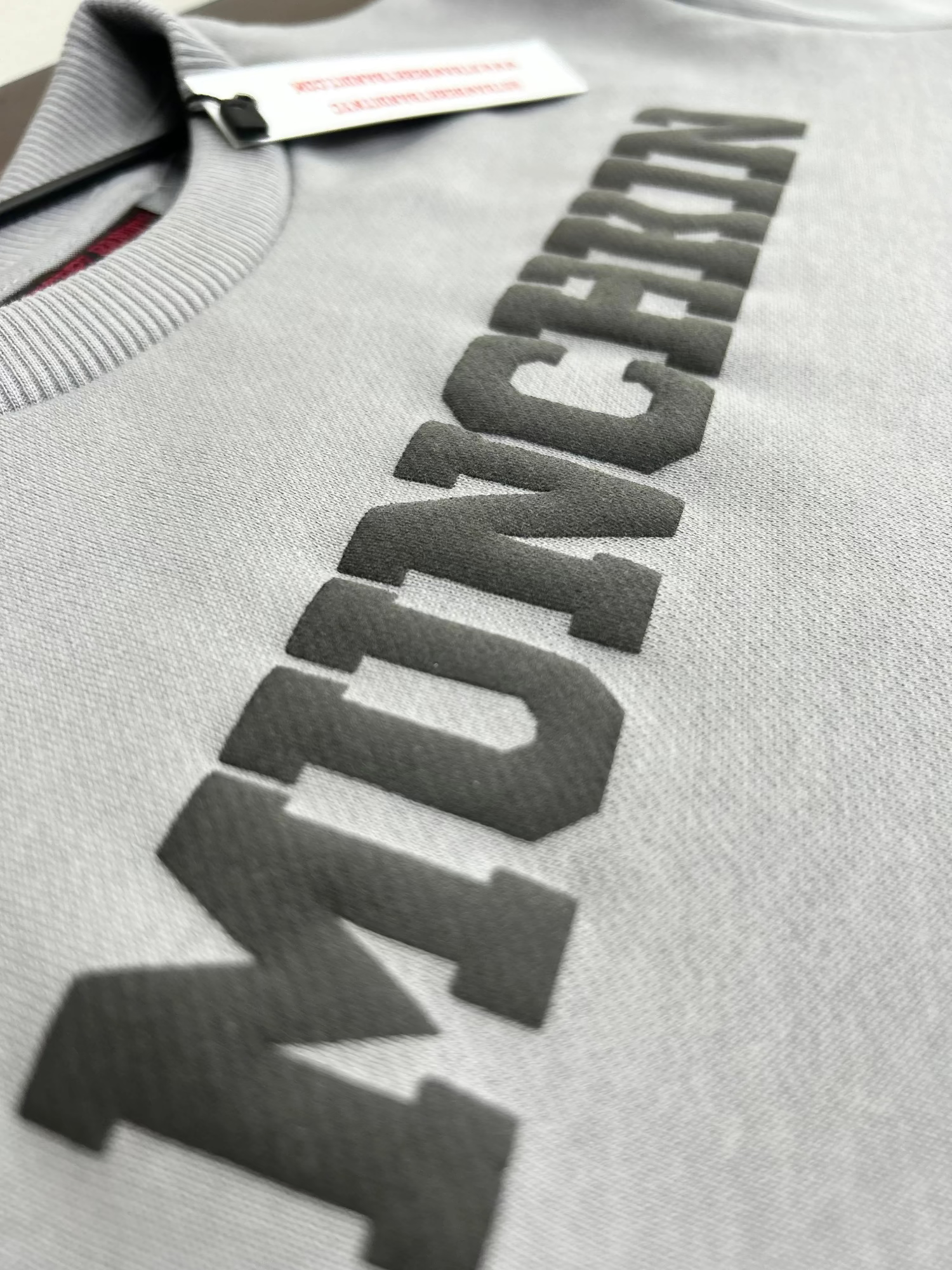 'MUNCHKIN' Crewneck with Black Puff Print 400GSM Quality Cotton by Strawberry Bandit