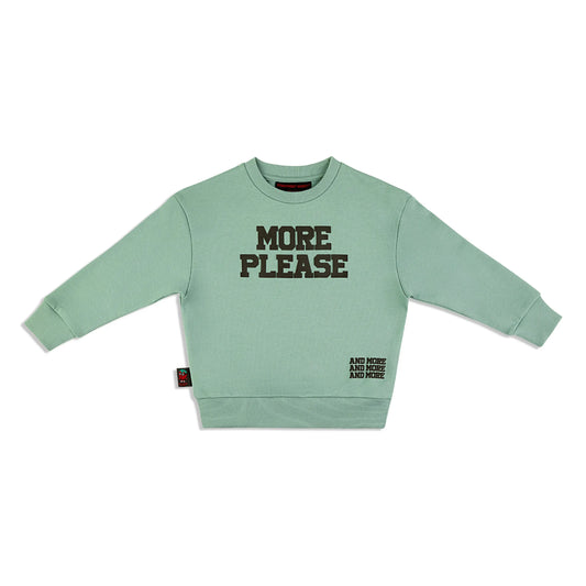 ‘MORE PLEASE’ Crewneck Strawberry Bandit